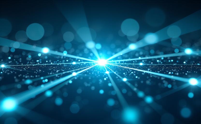 Image abstraite de flèches interconnectées et de logos diversifiés, représentant des liens vers des sites web externes.